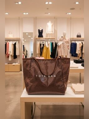 Zenana PVC KRAFT WEEKENDER TOTE BAG